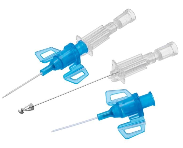 Канюля внутрішньовенна Introcan Safety 3 PUR G 22, 0,9 х 25 мм, синя